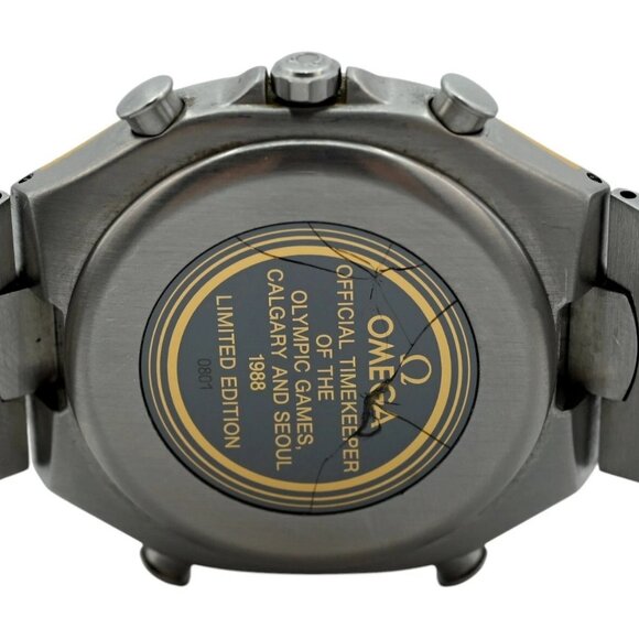 1988 Omega Men's 38mm Polaris Seamaster Ani-Digi Olympic Edition Watch 386.1232! - Picture 8 of 11